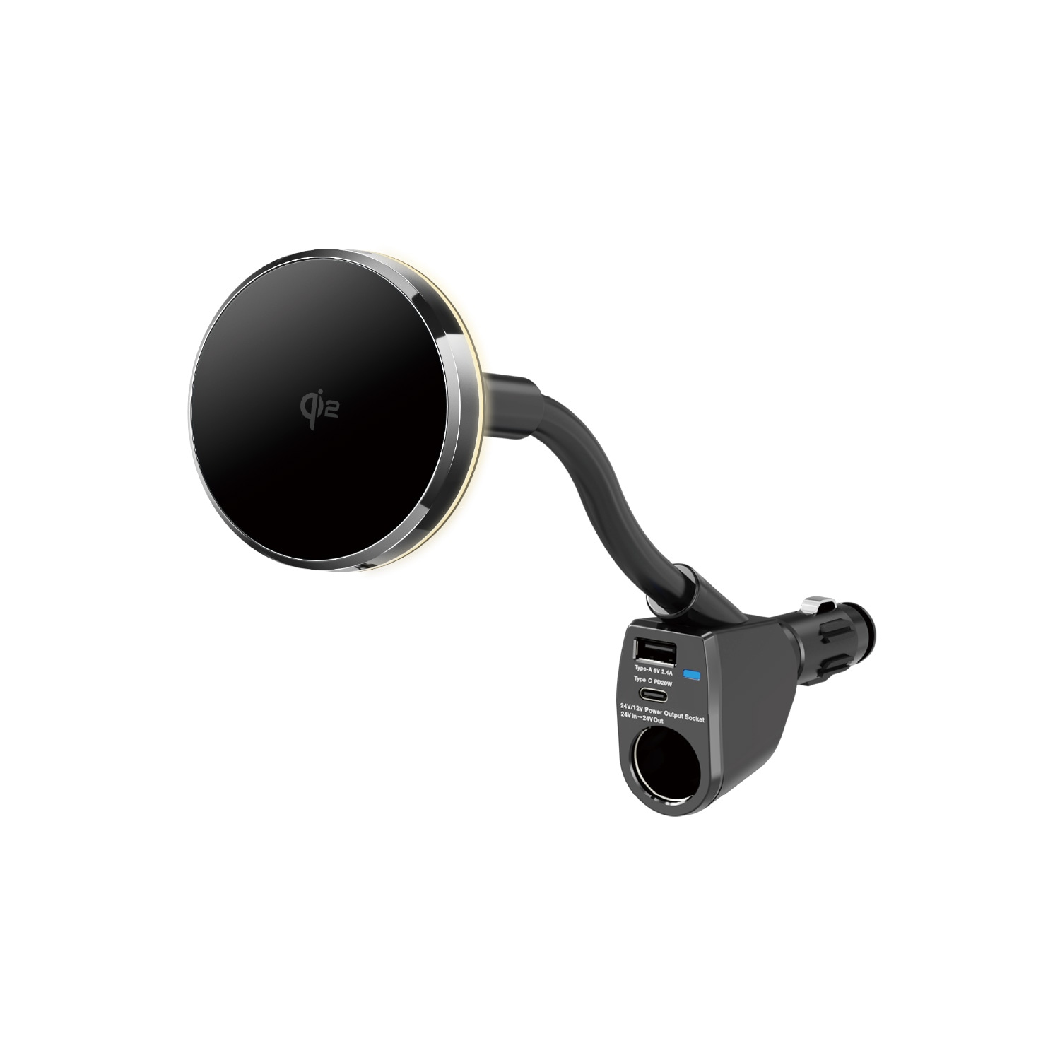 Qi2対応 マグネットスマホホルダー アクセサリソケット PPH2540