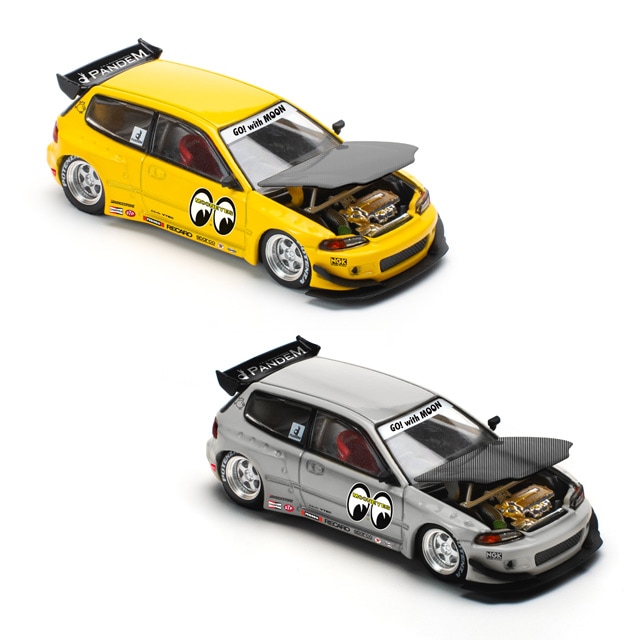 POP RACE x Enigma 1/64 Pandem Civic EG6 v1.5 - MOONEYES 1/64