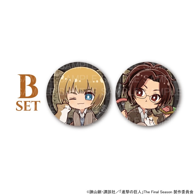 進撃の巨人 カラ鉄 サンシャインプリンスホテル 缶バッジ アクスタ