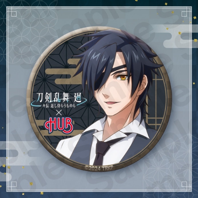 刀剣乱舞 スクエア缶バッジ 燭台切 刀剣乱舞 祝装 スクエア缶バッジ 燭台切光忠 刀剣乱舞ONLINE 五周年祝