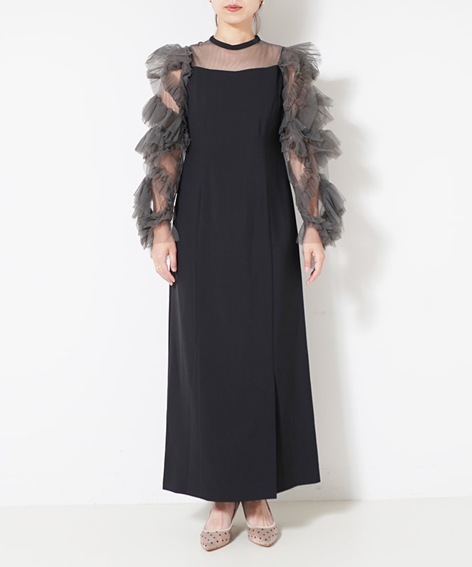 ANDRESD detached sleeve dress