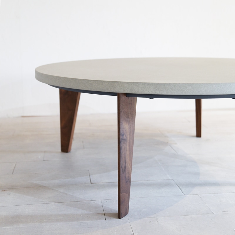 NOMBE round kotatsu table｜ノンベラウンドコタツテーブル モルタル