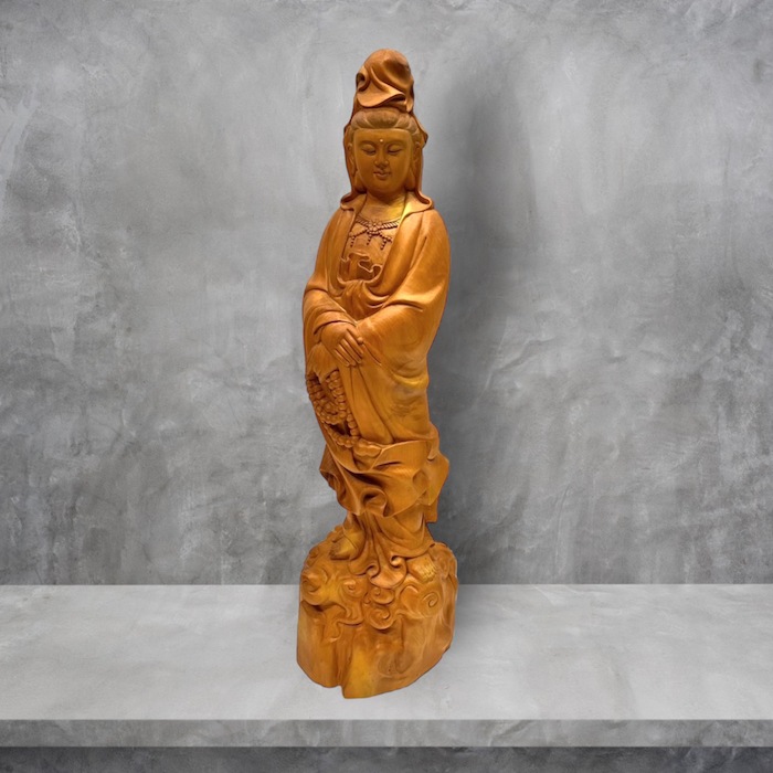 仏教美術 禅の置物玄関リビング観音仏像陶器 の町家アイデア逆流香装飾