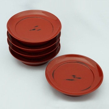 根来塗椿皿揃い｜漆器の島安【うるわしうるし】根来塗、食器、テーブル