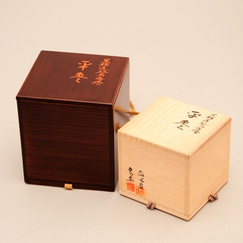 人間国宝】寺井直次・川北良造合作 黒柿造 平棗 鷺蒔絵｜漆器の島安