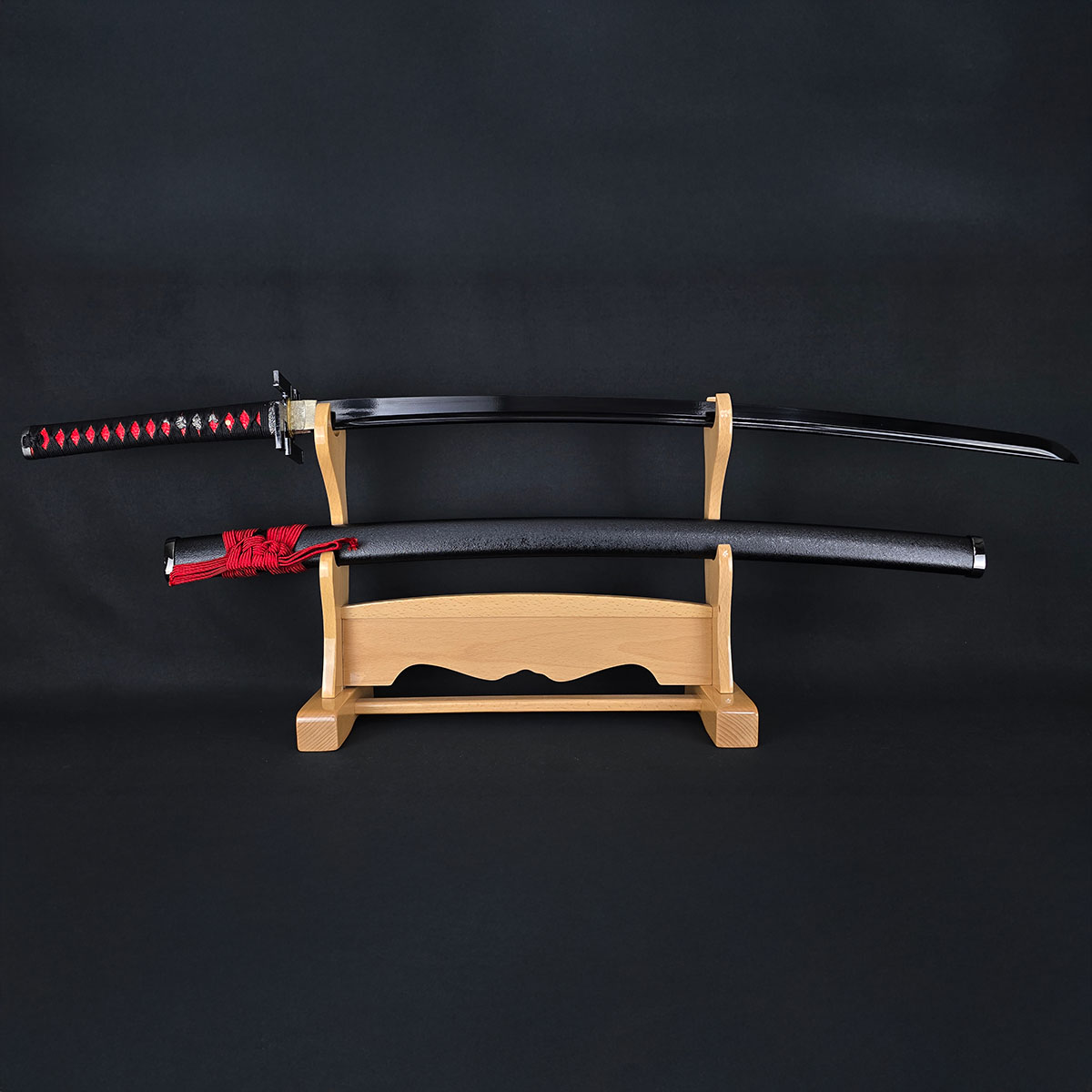 黒斬剣 卍鍔 樋入り黒塗り刀身 模造刀 ｜【公式】模造刀・居合刀の専門