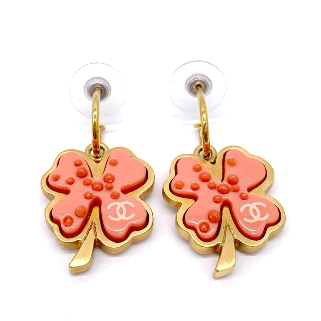 CHANEL シャネル ココマーク 03P ピンク クローバー ブローチ(ブローチ