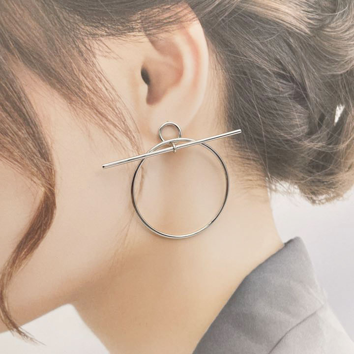 エルメス エシャペ MMフープ ループ ピアス HERMES エルメス ピアス