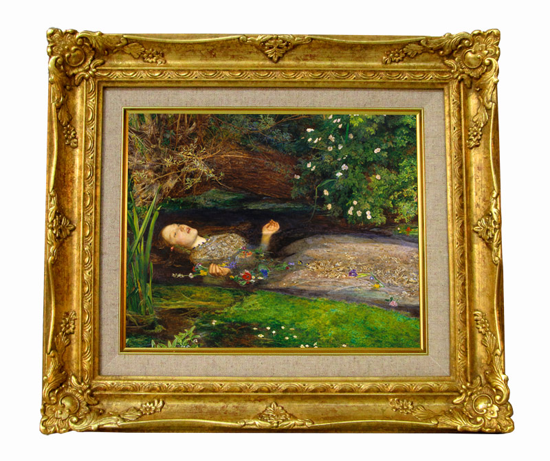 ジョン・エヴァレット・ミレー オフィーリア ジークレーキャンバス複製