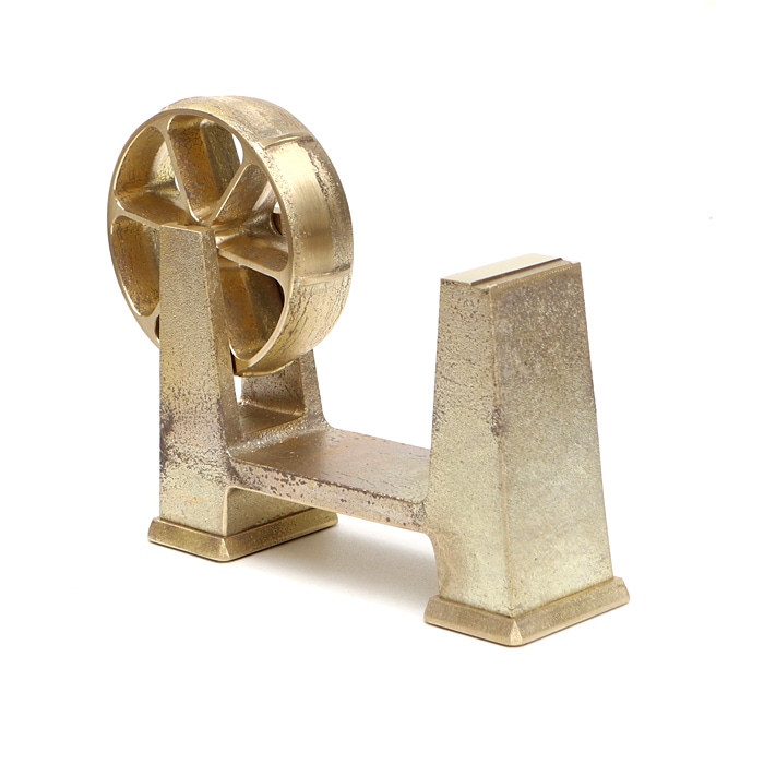 FUTAGAMI｜テープカッター　大 楽天市場】FUTAGAMI 鋳肌テープカッター 大 真鍮 真鍮鋳肌 テープ台