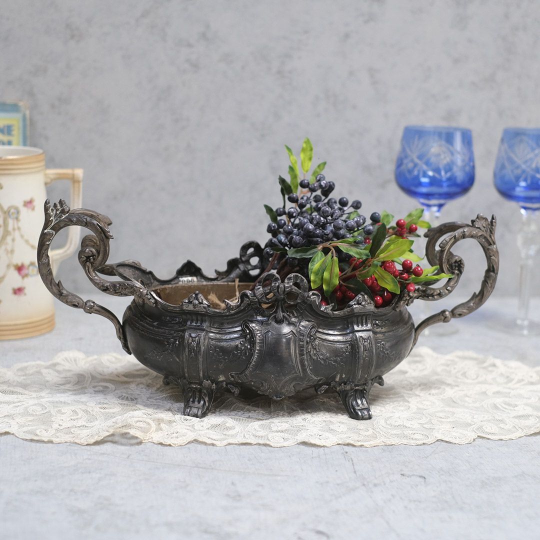 フランス アンティークロココ装飾 ジャルディニエール 小さめサイズ