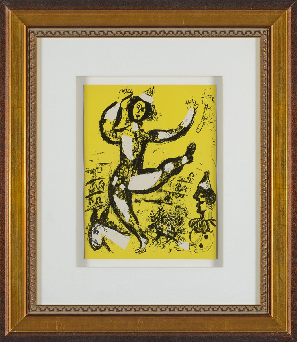 子犬 Marc Chagall 抽象画 金色フレーム 子犬 Marc Chagall 抽象画