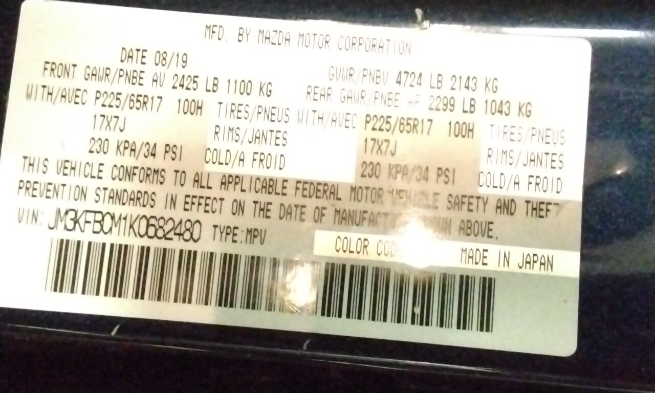 2019 Mazda CX-5 Air Bag - ~416891684 | LKQOnline