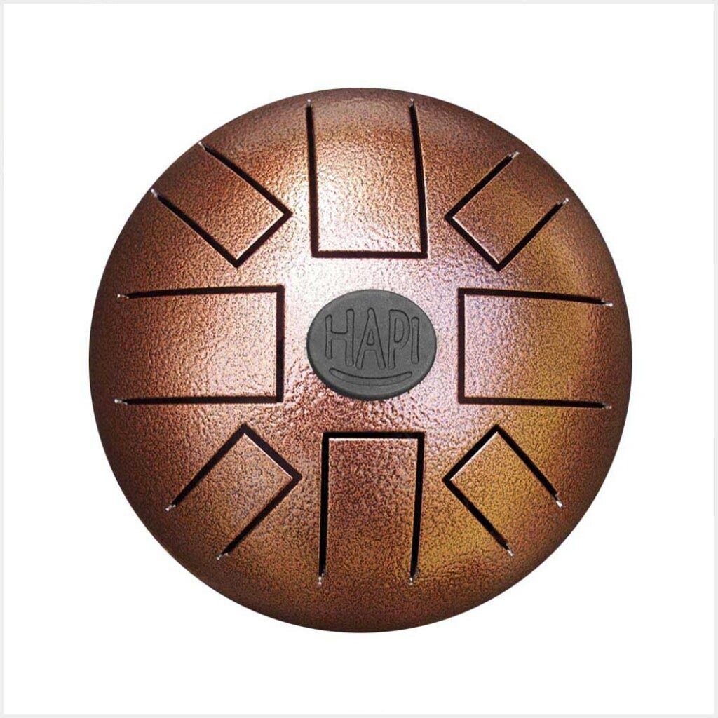 HAPI Mini-D AKE 8 Steel Tongue Drum - D Akebono Pentatonic Copper