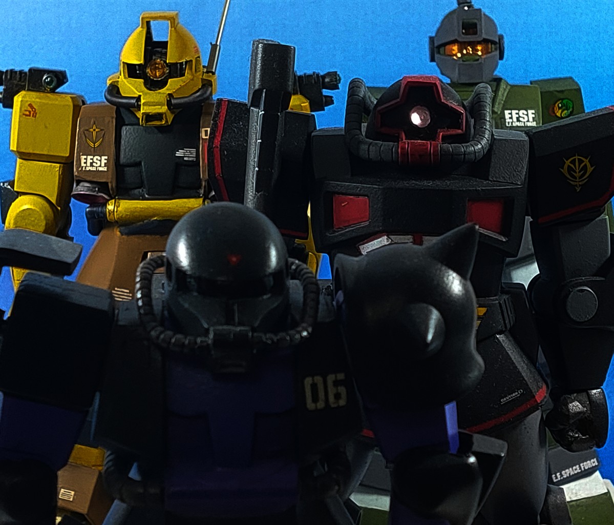 旧キット1/144 ザク強行偵察型のアルミ線接続（5）完成！ | つってぃー