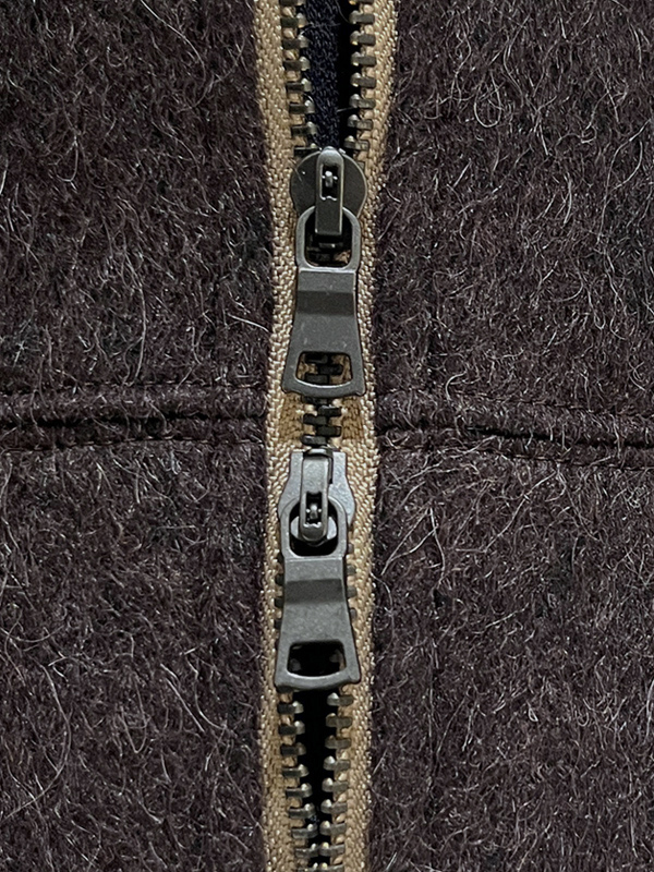 ANCELLM（アンセルム） Shaggy Zip Up Shirt（シャギージップアップ