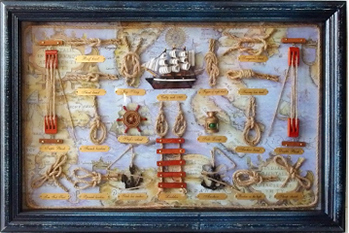 ヨット】ロープノット 壁飾り【インテリア】 ヨット】ロープノット 壁