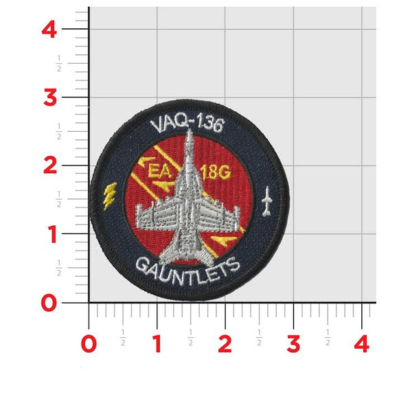 Buy Official US Navy VAQ-136 Gaunt Patch | MarinePatches.com