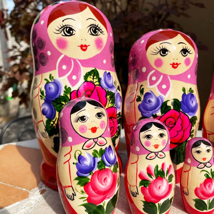 ロシア雑貨店マリンカ / セミョーノフ産 マトリョーシカse67-8p