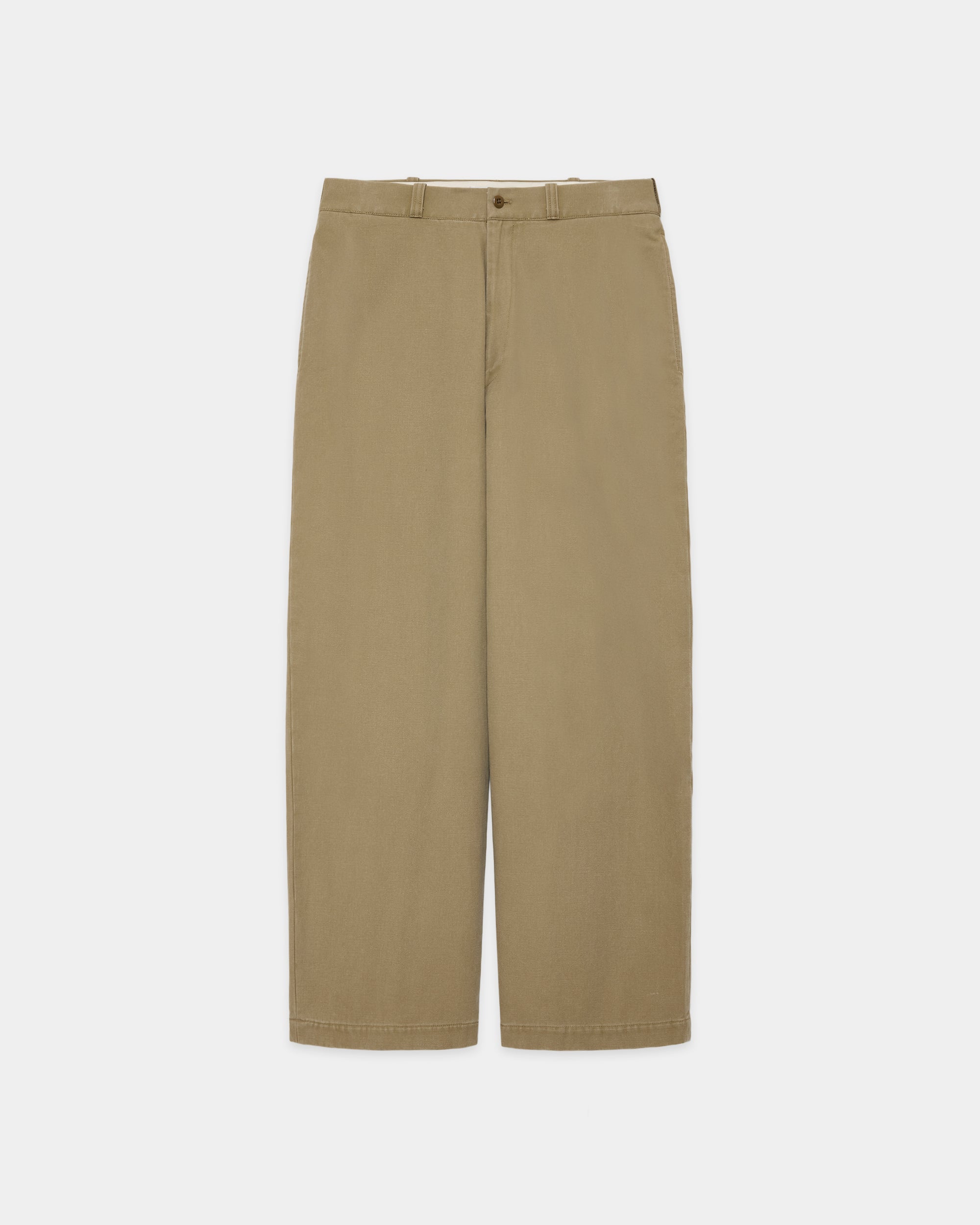 ORGANIC COTTON GABARDINE U.S.ARMY CHINO TROUSERS, Beige – MARKAWARE