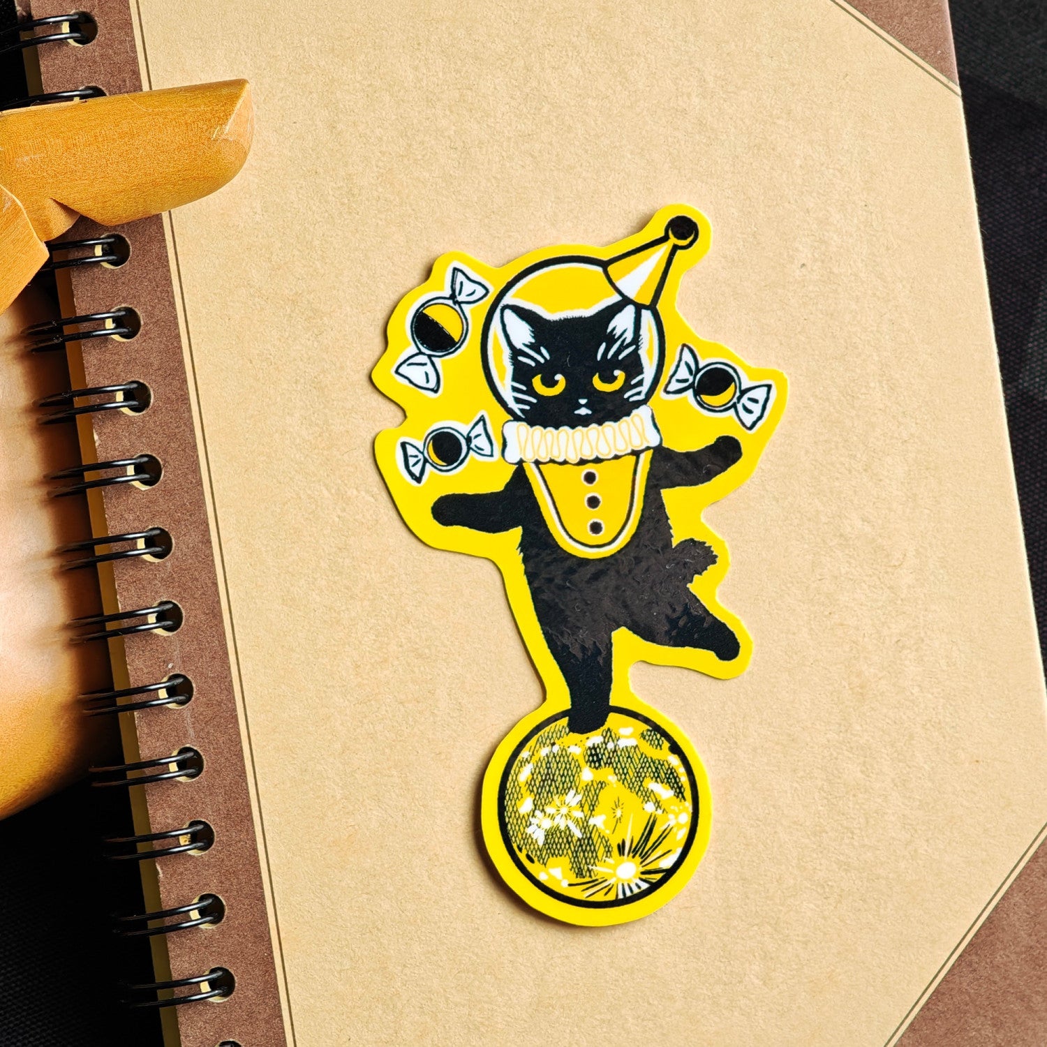 黒猫・月光 ステッカーセット – 宙フェス夜市