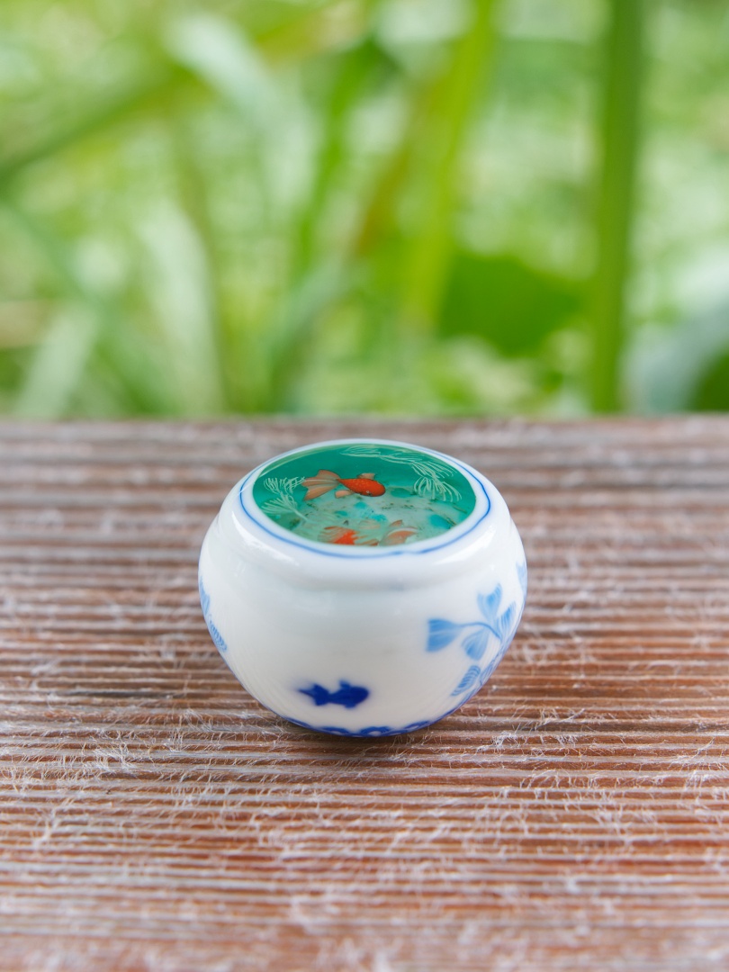 A 108 金蘭手 鳳凰絵 ・ 永楽和全作 ( 未使用品 ) A 108 金蘭手 鳳凰絵