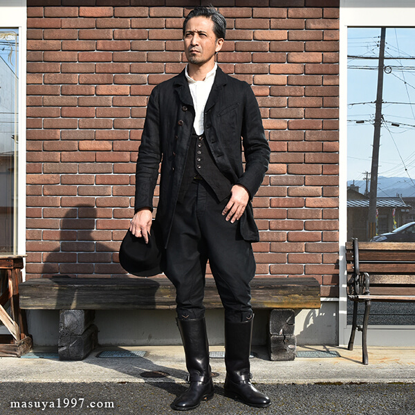 BLACK SIGN “Moleskin Sheriff Breeches” | MASUYA