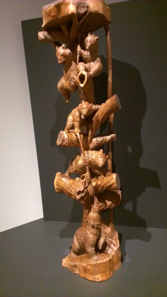 希少 藤戸竹喜 ユーカラエカシ 木彫り 彫刻 置物 昭和レトロ アイヌ