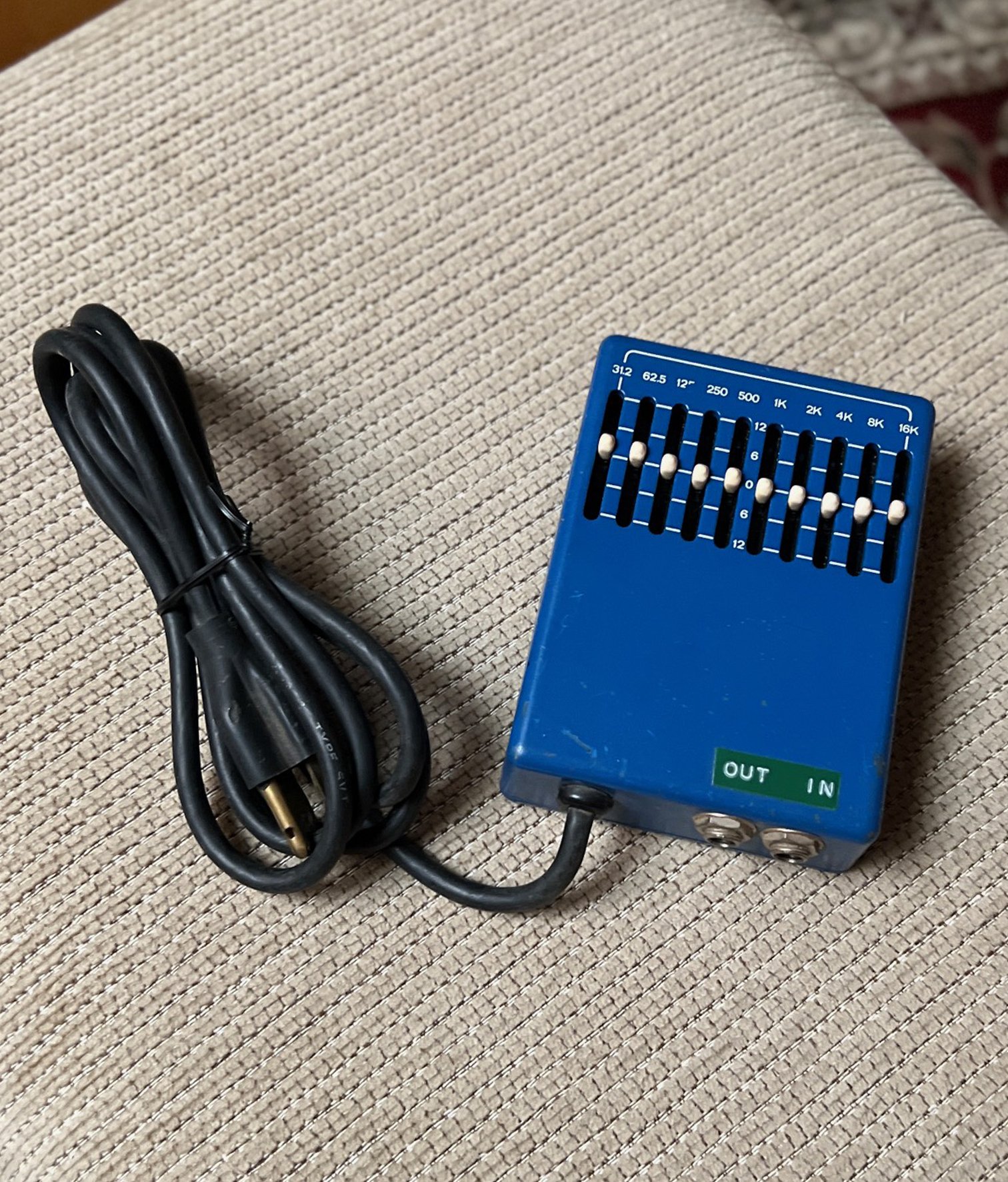 USED MXR MX-108 10 Band Graphic Equalizer Pedal - Vintage, Blue