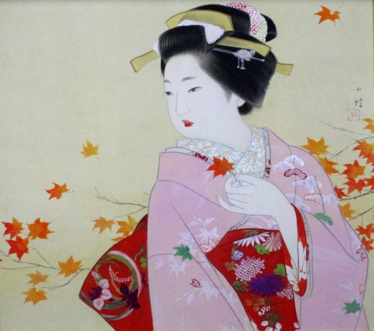 タ*ガ様 伊藤小坡 卒都婆小町像 三重県 谷口香橋師事 帝展 文展 掛軸