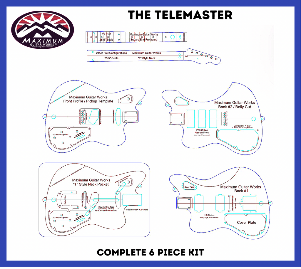 The TELEMASTER Template Set – Maximum Guitar Works