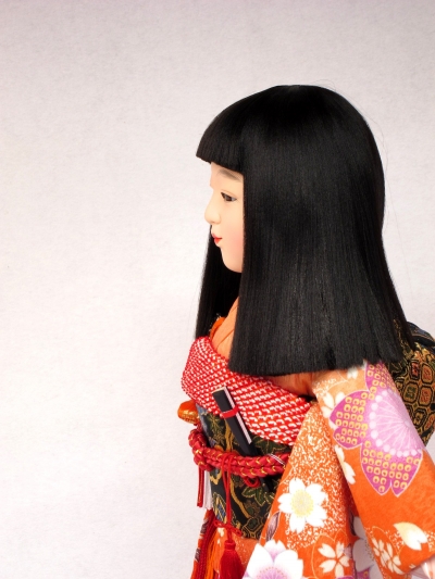 市松人形、小出松寿さん入荷致しました♪② ≪京友禅 本結び帯 赤