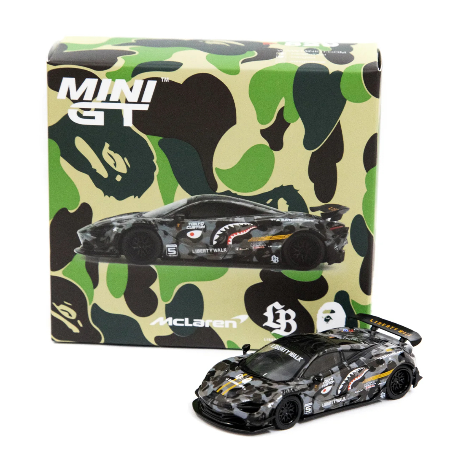 MINIGT リバティーウォークBAPE MCLAREN限定 3セットケース付き MINIGT