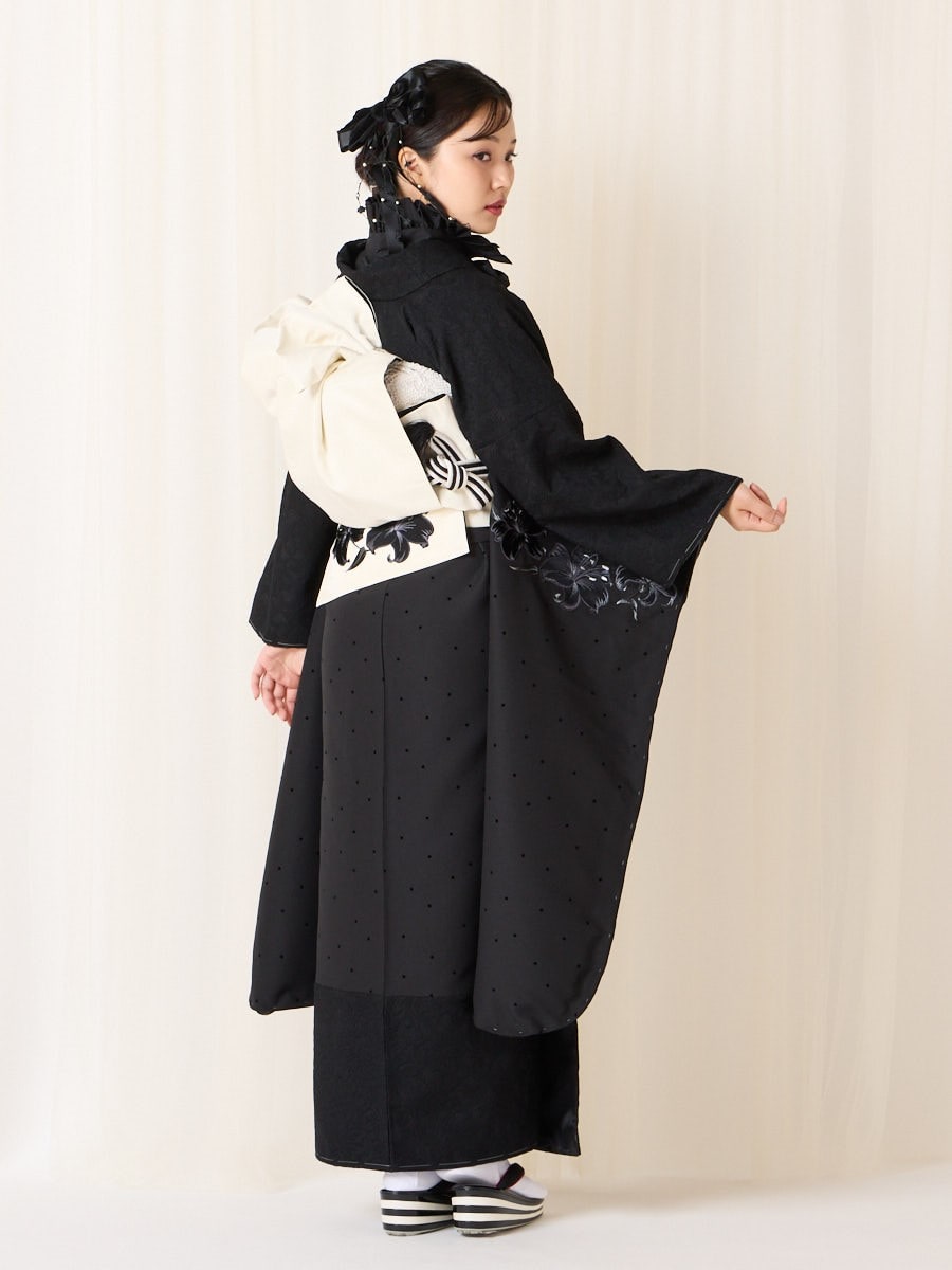 振袖単品「黒百合」(FREE ブラック): ふりふ ｜ミマツグループ