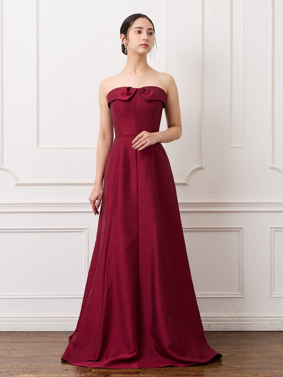 シャンタンマーメイドロングドレス(M ブラック): AIMER | エメ