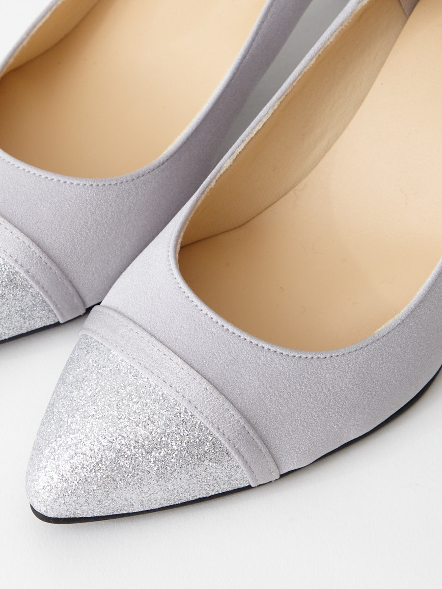 セパレートラメパンプス(22.5cm シルバー): AIMER | エメ ｜ミマツ