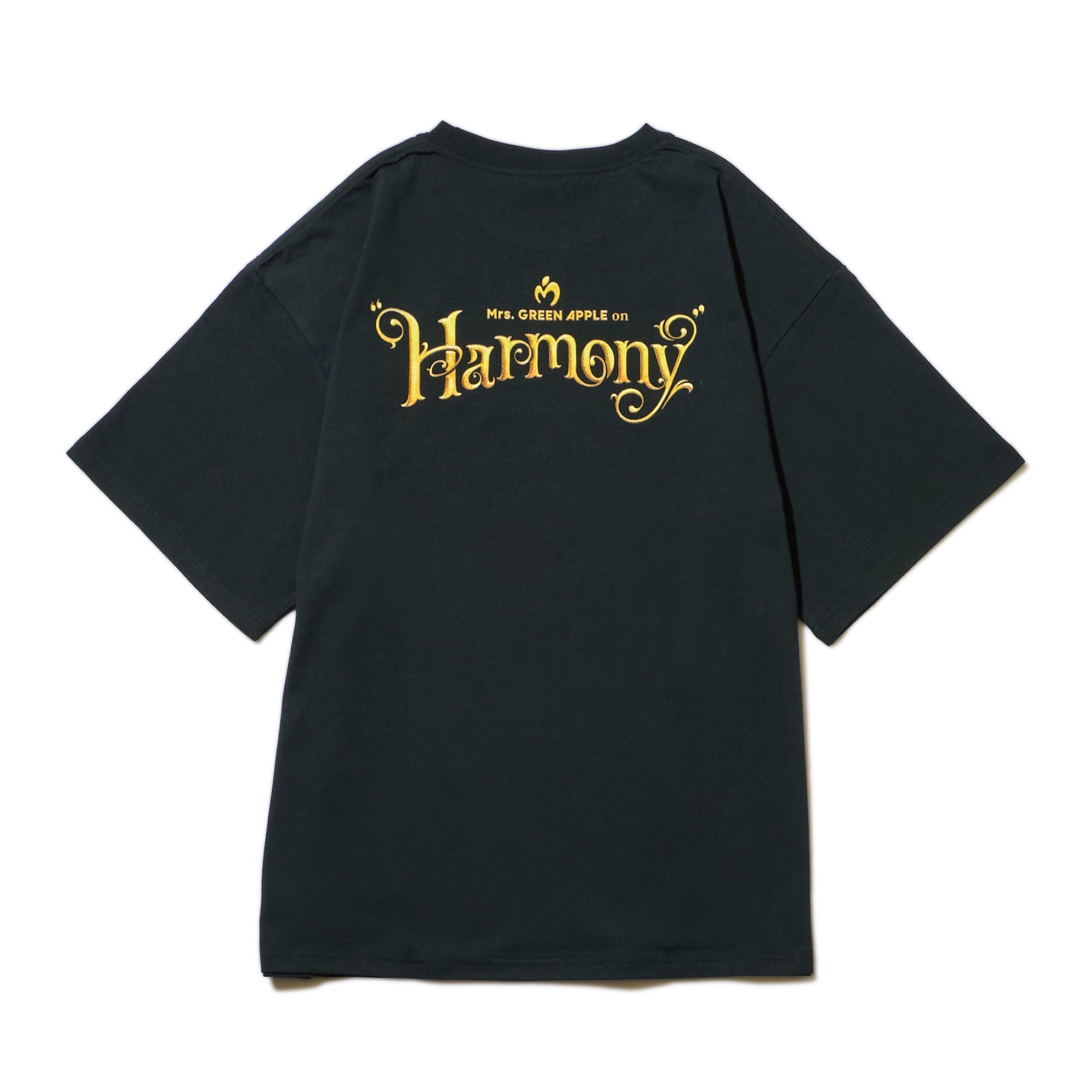 MGA on “Harmony” T-shirt / Black – Mrs. GREEN APPLE OFFICIAL STORE