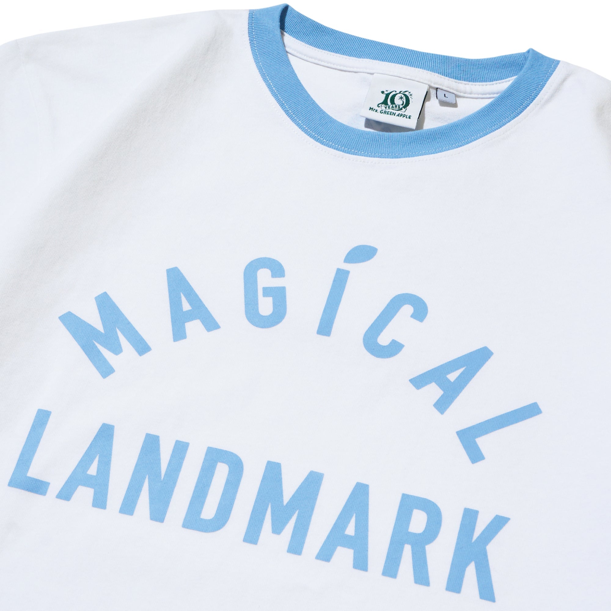 LANDMARK IN HARAJUKU リンガーTシャツ / ブルー – Mrs. GREEN APPLE