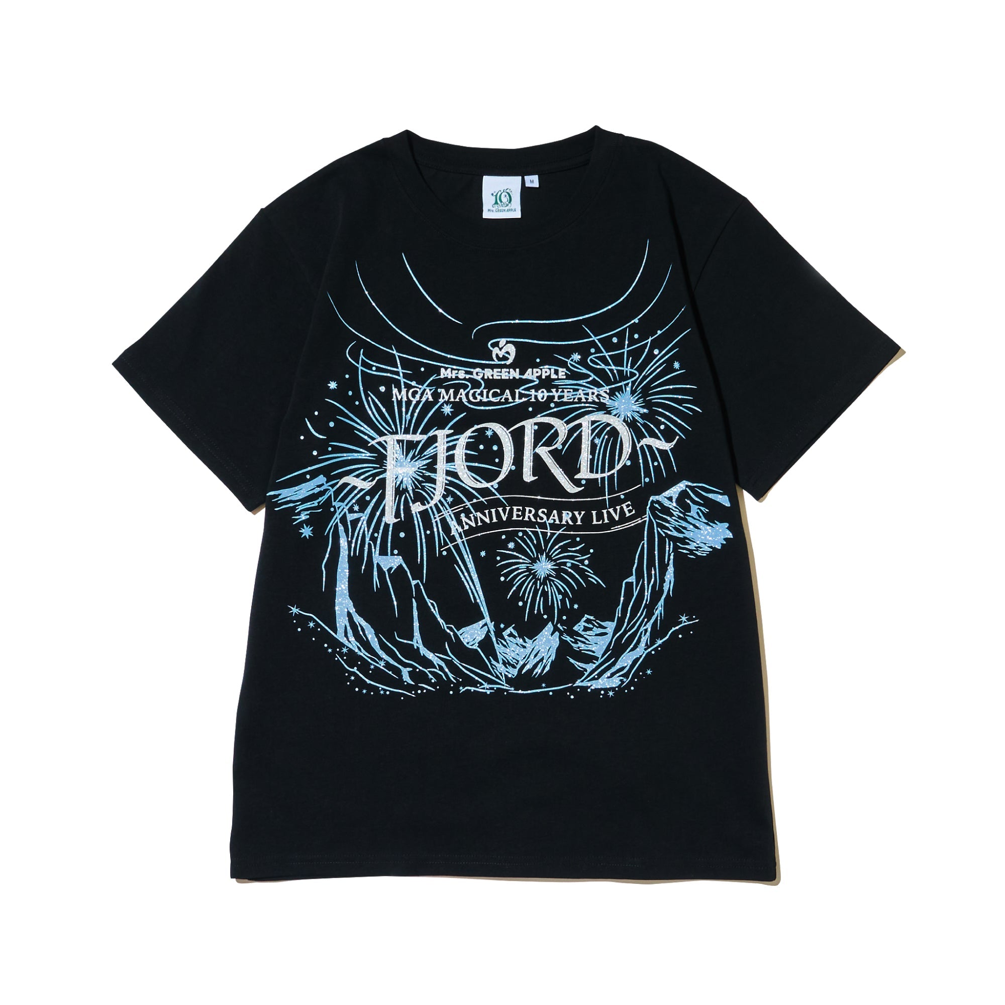 FJORD グリッターロゴTシャツ / ブラック – Mrs. GREEN APPLE OFFICIAL
