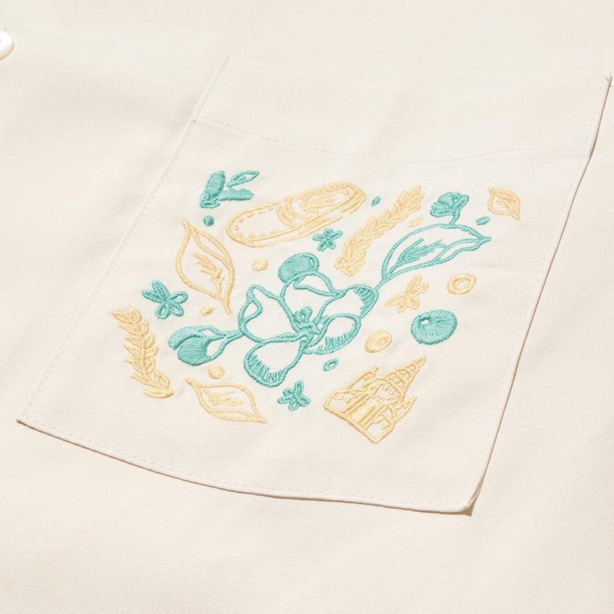 LANDMARK IN HARAJUKU オープンカラーシャツ / オフホワイト – Mrs