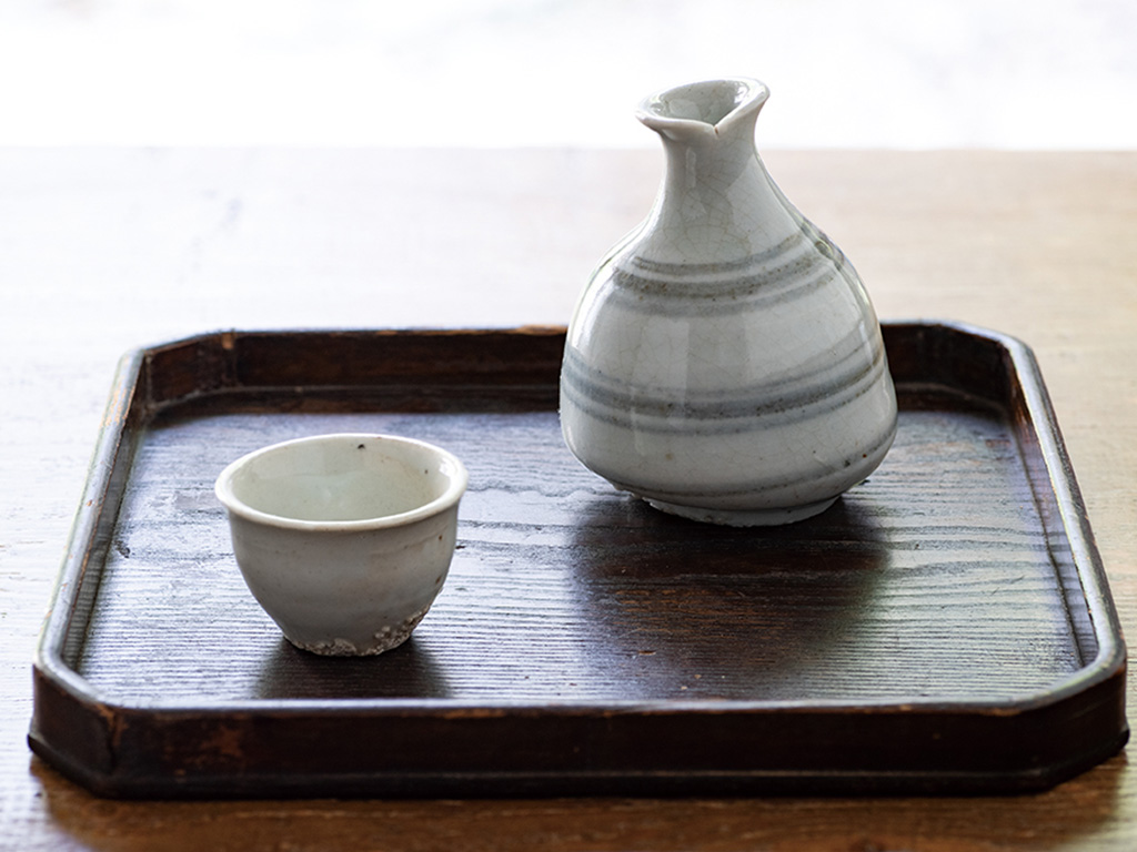 李朝 堅手耳盃 現代美術 盃 酒器 器 李朝 堅手耳盃 現代美術 盃 酒器