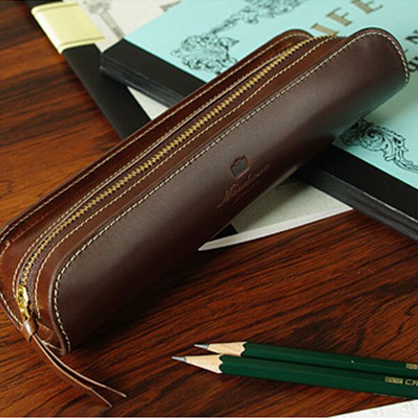ムネカワのフルレザーペンケース U-shape ユーシェイプ munekawa