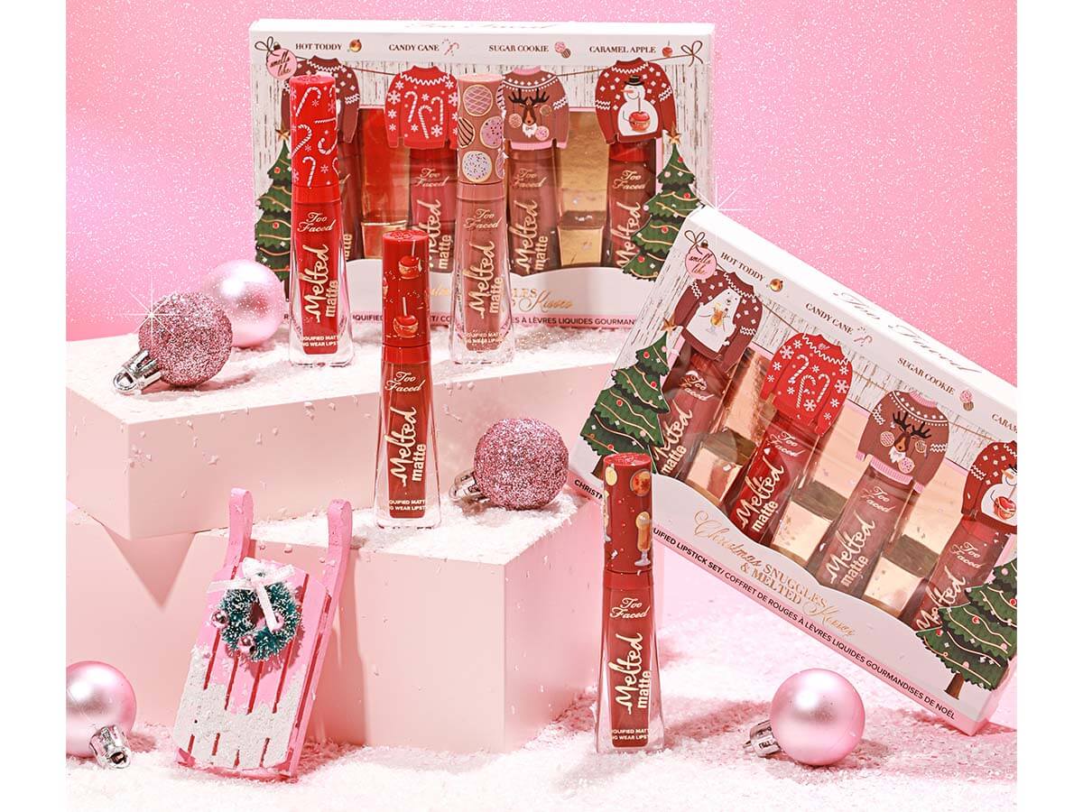 クリスマスらしいキュートなデザイン『トゥーフェイスド』ミニリップ