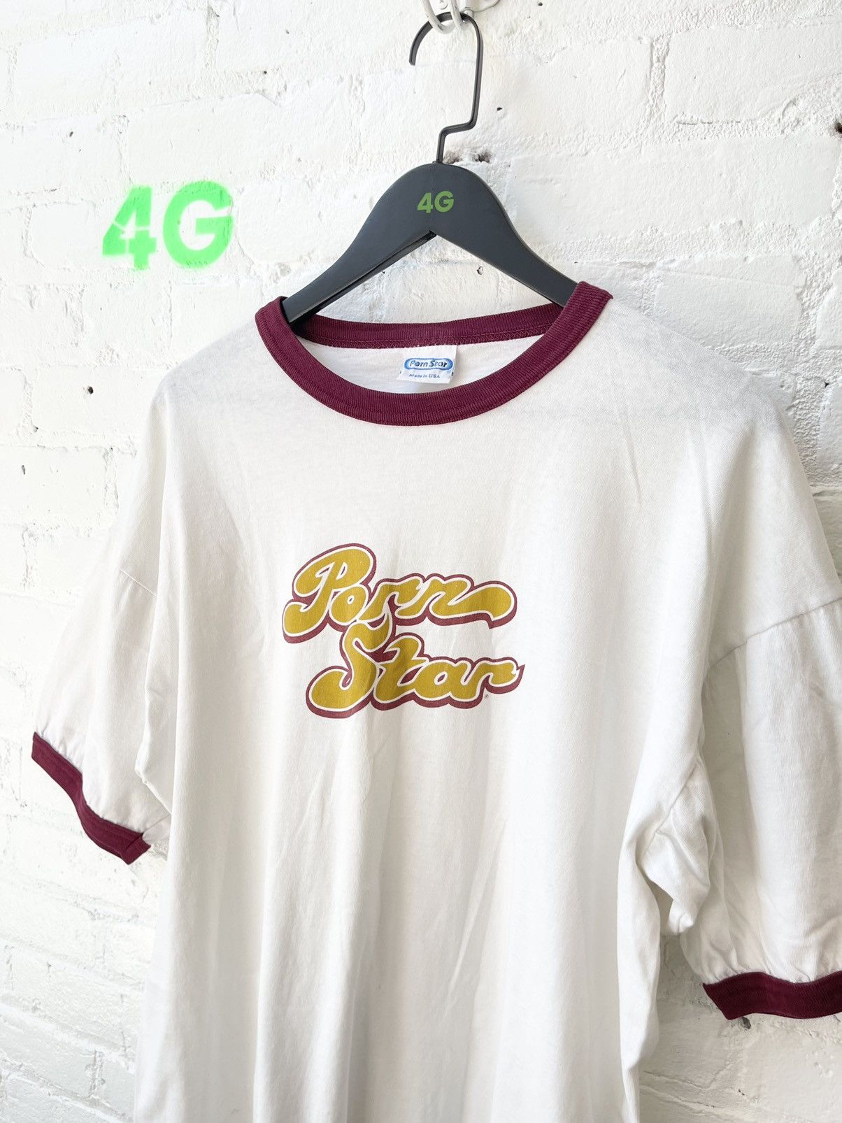 BFQE エロ Tシャツ 90s 赤 Porn Star ポルノスター セクシー Vintage