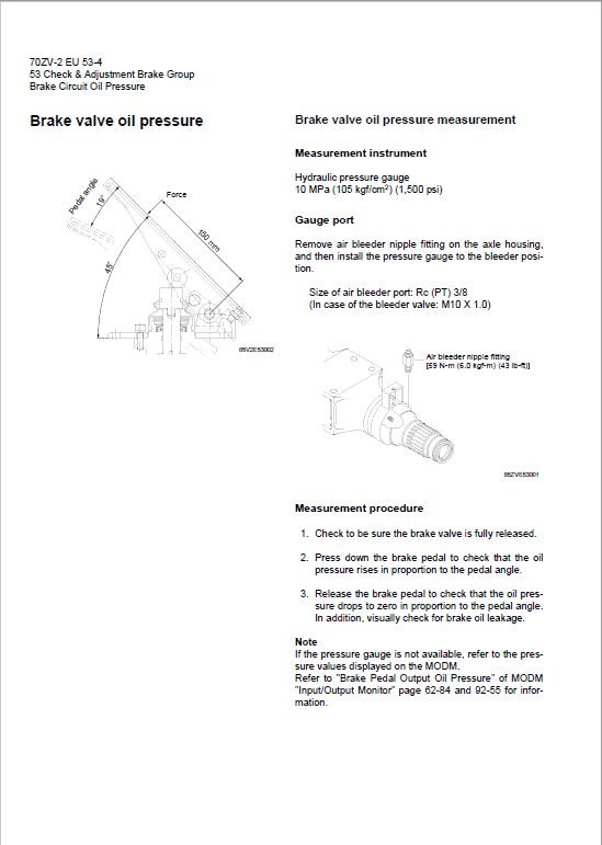 Kawasaki 70ZV-2, 70TMV-2 Wheel Loader Service Manual