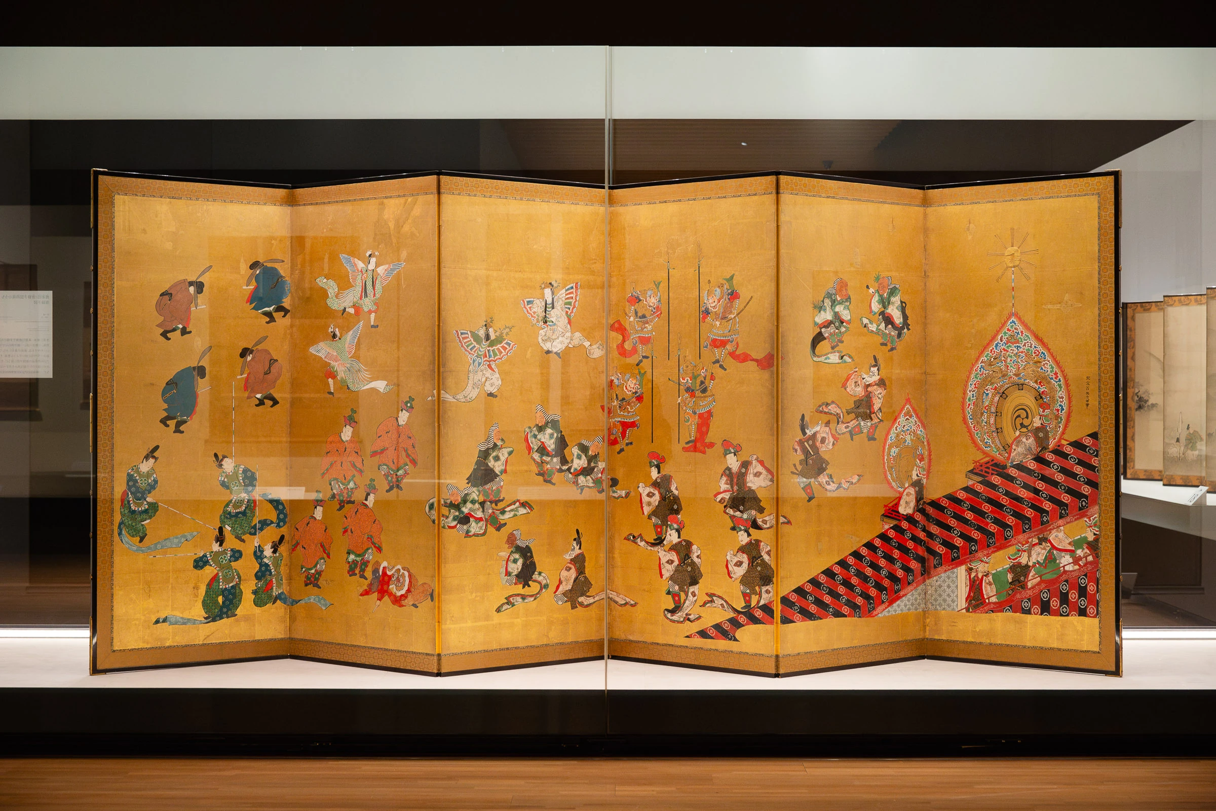 模写】英一蝶/花見宴会図/人物図/掛軸/名家伝来/AD-122 模写】英一蝶