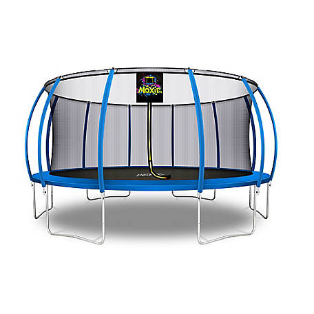 Moxie Pumpkin-Shaped Outdoor Trampoline Set with Premium Top-Ring