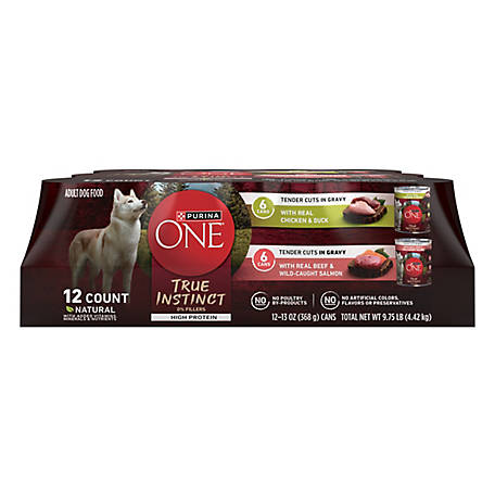 Purina ONE Classic Ground Chicken and Brown Rice & Beef and Brown