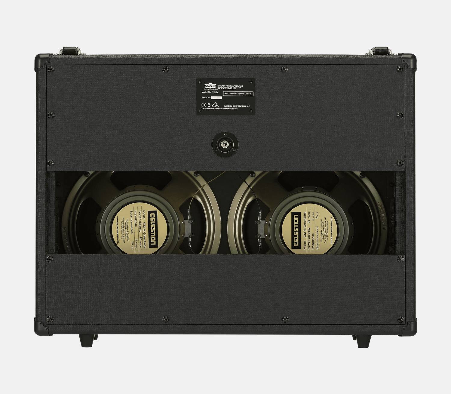 Celestion®: Vox® V212C G12M Greenback Dynamic IR Cabinet - Two notes