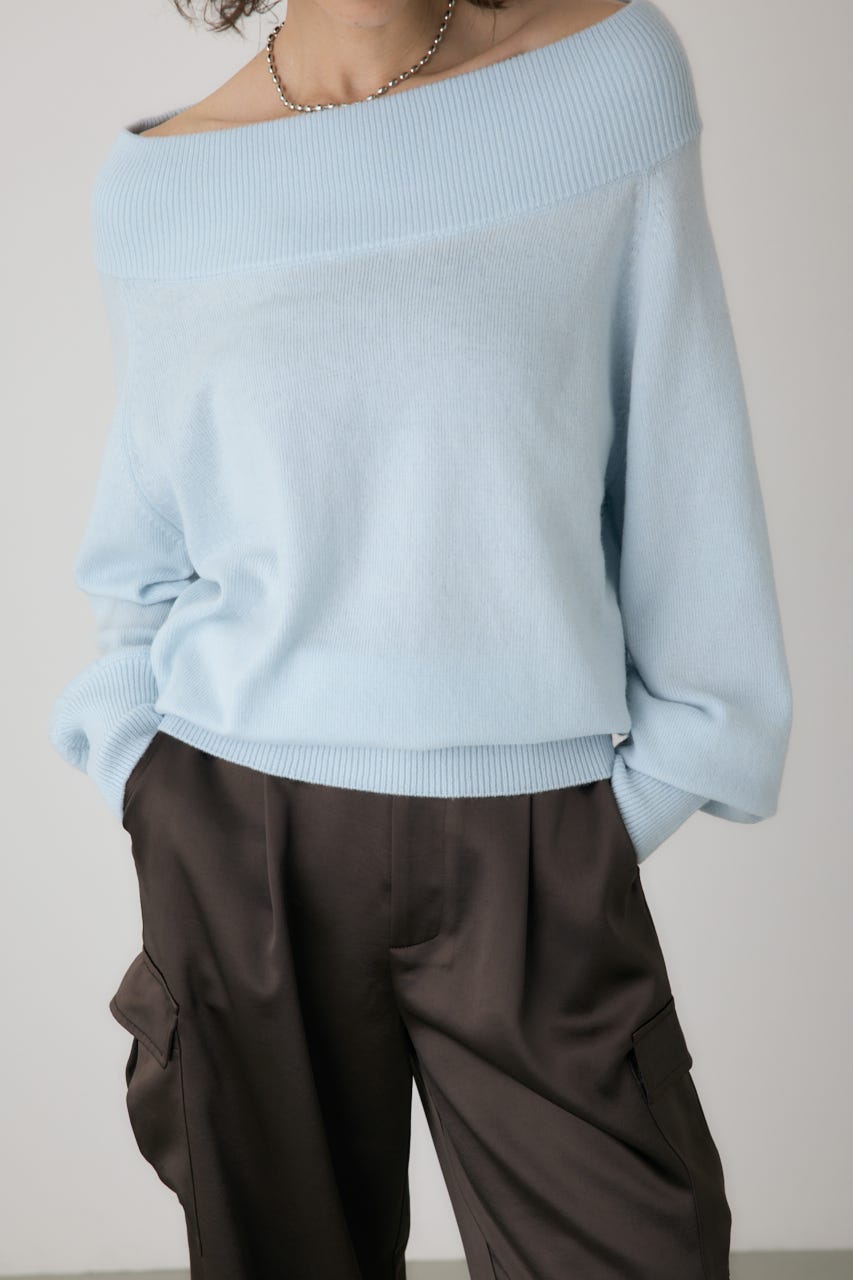 crie conforto | ワイドボートネックニット (ニット ) |SHEL'TTER WEBSTORE